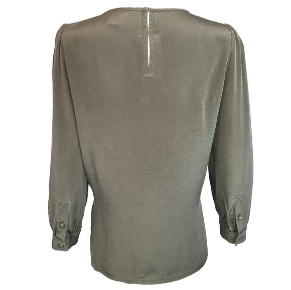 Marc Jacobs Beluga Crystal 100% Silk Blouse Size 6 - Picture 2 of 7